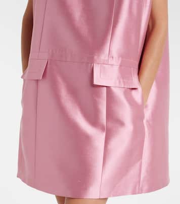 Verziertes Minikleid aus Wolle und Seide | Prada