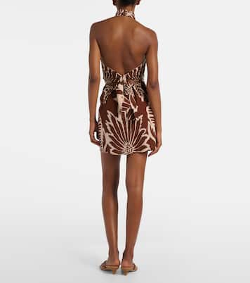 فستان قصير من القطن بطبعات Manon | Poupette St Barth