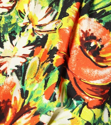Top de popelín de algodón floral | Prada