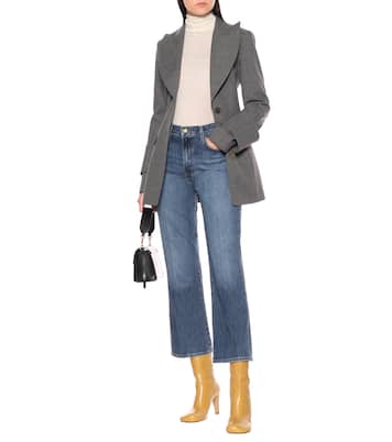 Jean flare Julia raccourci à taille haute | J Brand