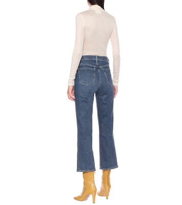 Jean flare Julia raccourci à taille haute | J Brand
