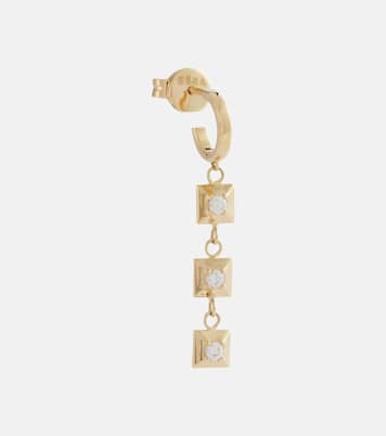 Boucle d’oreille unique Mini EÉRA en or 18 ct et diamants | Eéra