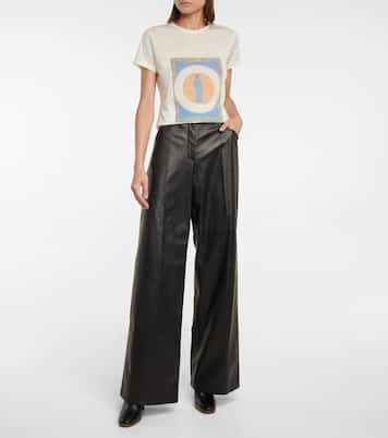 T-shirt Guibert in cashmere con stampa | Gabriela Hearst