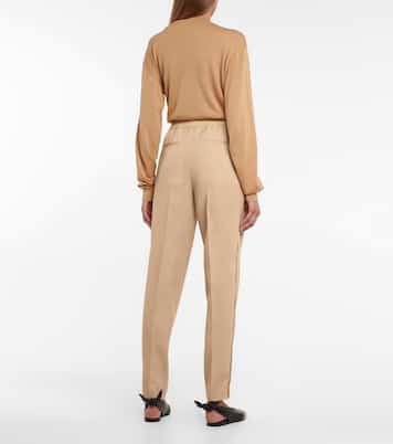 High-Rise-Hose aus Schurwolle | Jil Sander