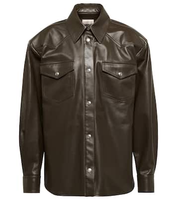Oversized leather shirt | Alexandre Vauthier