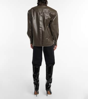 Oversized leather shirt | Alexandre Vauthier