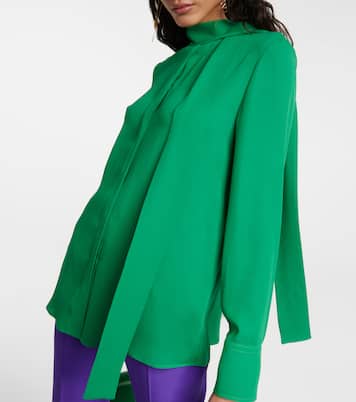 Blusa in seta con fiocco | Valentino