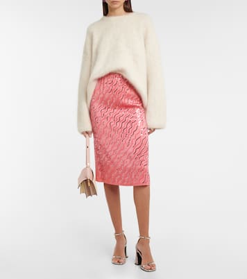 Falda midi con lentejuelas | Marni
