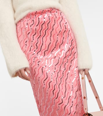 Falda midi con lentejuelas | Marni