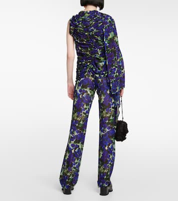 Draped floral top | Dries Van Noten