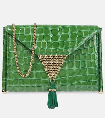 Sac Downtown Envelope en cuir embossé | Aquazzura