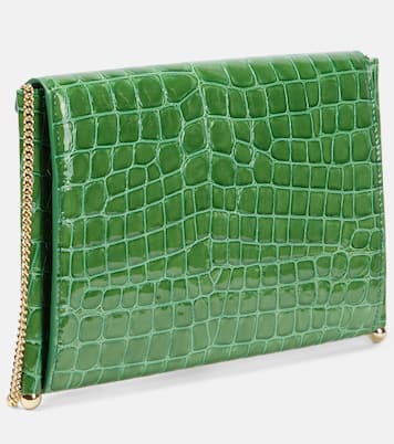 Sac Downtown Envelope en cuir embossé | Aquazzura
