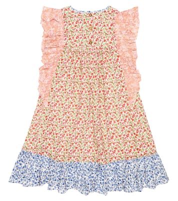 Jyoti floral ruffle-detail cotton dress | Louise Misha