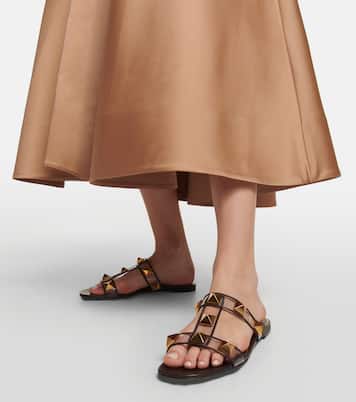 Roman Stud PVC and leather slides | Valentino Garavani