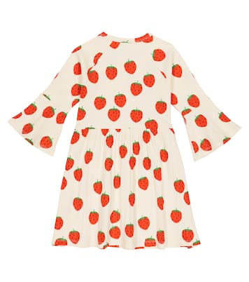 Printed cotton-blend dress | Mini Rodini