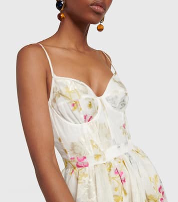 Alani linen and silk-blend midi dress | Erdem