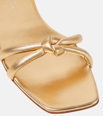 Juno 05 metallic leather sandals | Gianvito Rossi