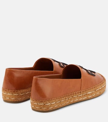 Ines leather platform espadrilles | Tory Burch