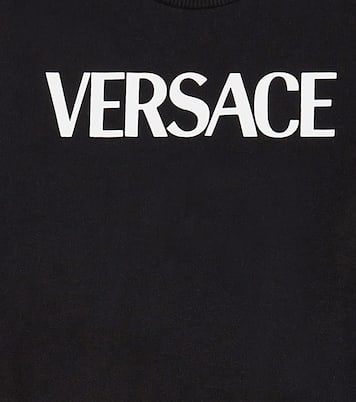 Sudadera con capucha de algodón con logo | Versace Kids