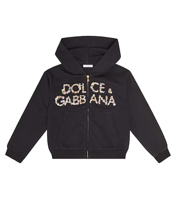 Sudadera con capucha de algodón con logo | Dolce&Gabbana Kids