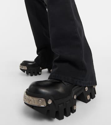 Ankle Boots Bulldozer aus Leder | Balenciaga