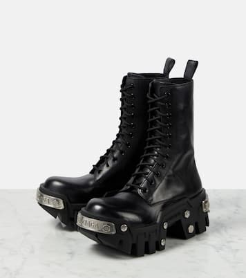 Ankle Boots Bulldozer aus Leder | Balenciaga