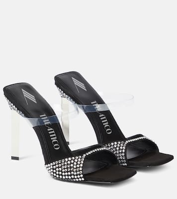 Verzierte Sandalen Adele mit Veloursleder | The Attico