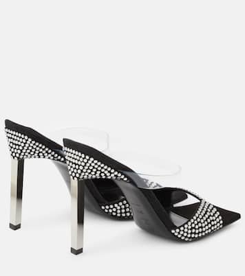 Verzierte Sandalen Adele mit Veloursleder | The Attico