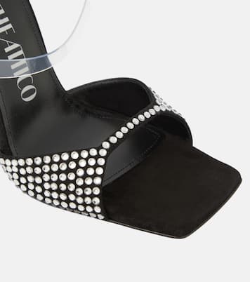 Verzierte Sandalen Adele mit Veloursleder | The Attico