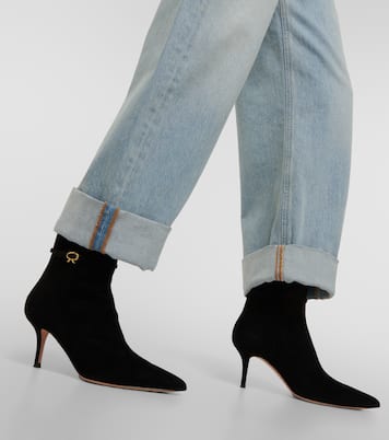 Ribbon Ville suede ankle boots | Gianvito Rossi