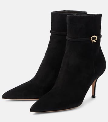 Ribbon Ville suede ankle boots | Gianvito Rossi