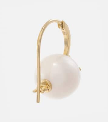 Pendientes Starburst de oro de 14 ct con diamantes y perlas | Sydney Evan