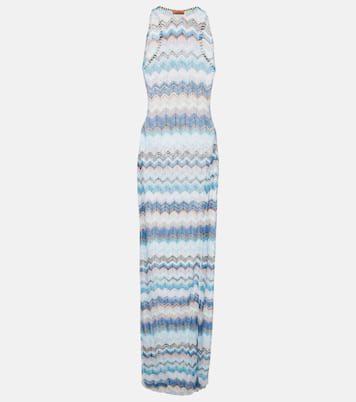 Zig Zag lamé maxi dress | Missoni Mare
