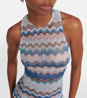 Zig Zag lamé maxi dress | Missoni Mare