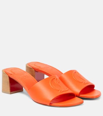 So CL 55 embossed leather mules | Christian Louboutin