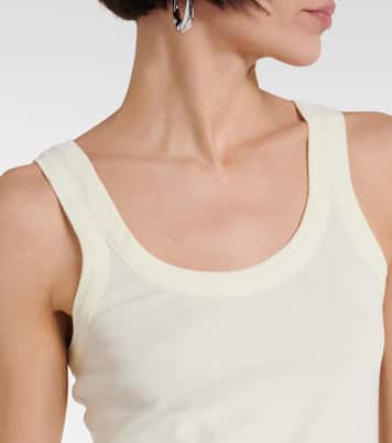 Ribbed-knit cotton tank top | Lemaire