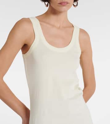 Ribbed-knit cotton tank top | Lemaire