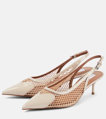 Escarpins Le Cœur en cuir et résille | Alaïa