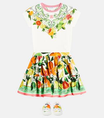 T-shirt en coton imprimé | Dolce&Gabbana Kids