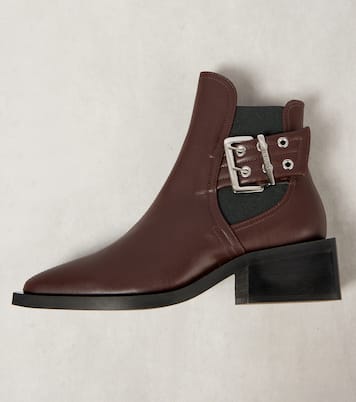 Bottines Chelsea en cuir synthétique | Ganni