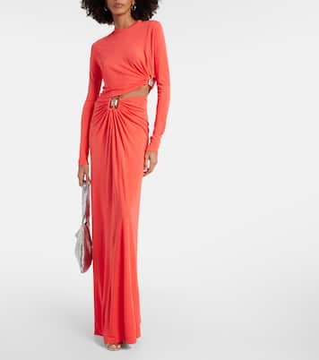 Crop top de jersey adornado | Christopher Esber