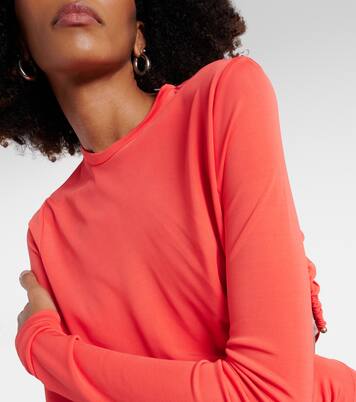 Crop top de jersey adornado | Christopher Esber