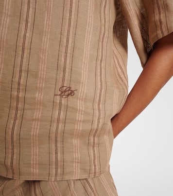 Top Mara in lino a righe | Loro Piana