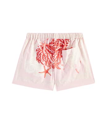 Shorts Barocco Sea de popelín de algodón | Versace Kids