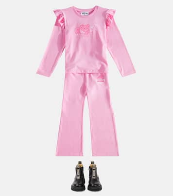Top in misto cotone con stampa | Moschino Kids