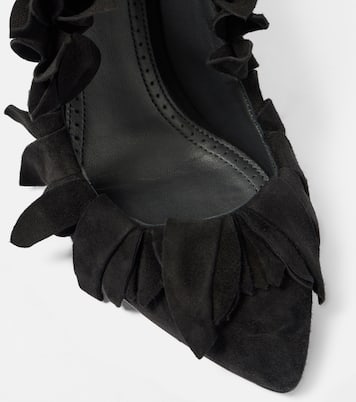 Petal ruffled suede pumps | Alaïa