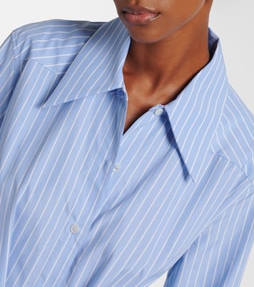Abito chemisier in cotone a righe | Jil Sander