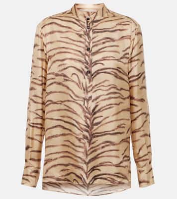 Camicia in seta con stampa | Stella McCartney