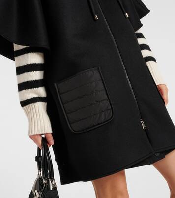 Cape en laine mélangée | Moncler