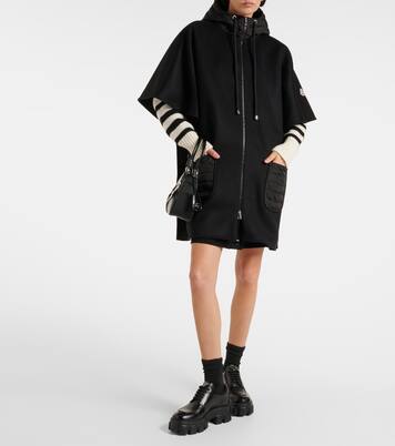 Cape en laine mélangée | Moncler